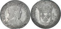 France 1/2 Écu à la mèche longue Coin, Louis XIV, Angers -