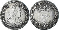 France 1/4 Écu à la mèche longue Coin, Louis XIV, Bayonne -