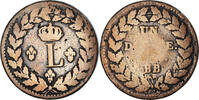 France Decime Coin, Louis XVIII, Strasbourg, Blocus de -