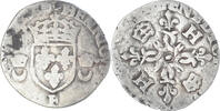 France Douzain aux croissants Coin, Henri II, Angers -