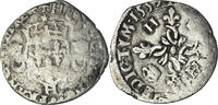 France Douzain aux croissants Coin, Henri II, La Rochelle, Rare -