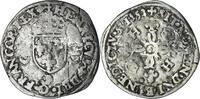France Douzain aux croissants Coin, Henri II, Dijon, Billon -