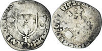 France Douzain aux croissants Coin, Henri II, Nantes, Billon -