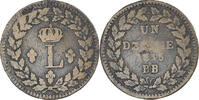 France Decime Coin, Louis XVIII, Strasbourg, Bronze -