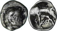 Hemiobol Coin, Macedonia, Skotussa, Silver -