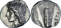 Stater Coin, Lucania, Metapontion, Silver, HN -