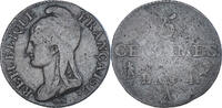 France 5 Centimes Coin, Dupré, Paris, Copper, KM:635.1 -