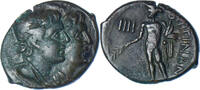 Triens Coin, Bruttium, Rhegion, Bronze, HN -