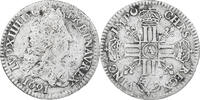 France 1/12 Ecu aux 8 L Coin, Louis XIV, Paris, Rare, Silver -
