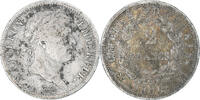 France 2 Francs Coin, Napoleon I, Marseille, Silver -