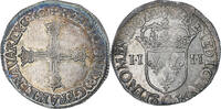 France 1/4 Ecu Henri IV, Saint-Lô, Silver, Gadoury:596A -