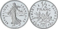 France 1/2 Franc Semeuse, Paris, Série BE, Nickel, KM:931.1 -