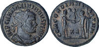 Æ radiate fraction Maximianus, Cyzicus, Bronze, RIC:15b -