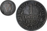 France 1 Centime Dupuis, Paris, Bronze, KM:840, Gadoury:90 -