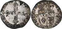 France 1/8 Écu de Béarn Henri IV, Morlaas, Very rare -