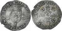 France Douzain aux croissants Henri II, Rouen, Billon -