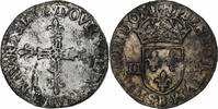 France 1/4 Ecu Louis XIII, Rouen, Silver, Gadoury:27 -