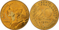 France 20 Centimes Marianne, Paris, série FDC, Aluminum-Bronze -