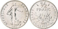 France 1/2 Franc Semeuse, Paris, série FDC, Nickel -