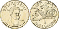 Swaziland 2 Emalangeni Coin, ESWATINI, Aluminum-Bronze -