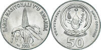 Rwanda 50 Francs Coin, Paris, Nickel plated steel, KM:26 -