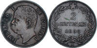 Italy 2 Centesimi Coin, Umberto I, Rome, Copper, KM:30 -