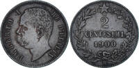 Italy 2 Centesimi Coin, Umberto I, Rome, Copper, KM:30 -
