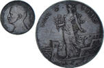 Italy 2 Centesimi Coin, Vittorio Emanuele III, Rome, Bronze -