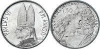 VATICAN CITY 50 Lire Coin, Paul VI, Stainless Steel, KM:89 -