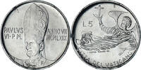 VATICAN CITY 5 Lire Coin, Paul VI, Roma, Aluminum, KM:110 -