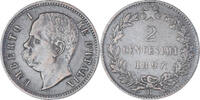 Italy 2 Centesimi Coin, Umberto I, Rome, Copper, KM:30 -