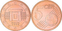 Malta 5 Euro Cent Paris, Copper Plated Steel, KM:127 -