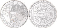France 10 Euro Aquitaine, Paris, Silver, KM:1727 -
