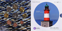 Finland 1 Cent to 2 Euro euro set - Harmaja lighthouse, Mint of Finland -