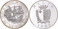 Malta 5 Liri, 10 Ecu Coin, BE, Silver, KM:104 -