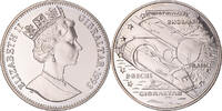 Gibraltar 2.8 Ecus Coin, Elizabeth II, BE, Copper-nickel -
