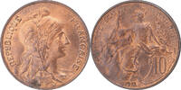 France 10 Centimes Coin, Dupuis, Paris, Bronze, KM:843 -
