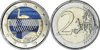Finland 2 Euro Colourized, Bi-Metallic, KM:New -