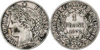 France Franc Coin, Cérès, Paris, Silver, KM:822.1 -