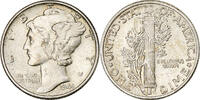 United States Dime Coin, Mercury Dime, U.S. Mint, Philadelphia -