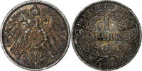 GERMANY - EMPIRE Mark Coin, Wilhelm II, Karlsruhe, Silver -