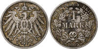 GERMANY - EMPIRE Mark Coin, Wilhelm II, Berlin, Silver, KM:14 -