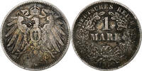GERMANY - EMPIRE Mark Coin, Wilhelm II, Hambourg, Silver -