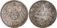 GERMANY - EMPIRE Mark Coin, Wilhelm II, Berlin, Silver, KM:14 -