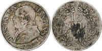 ITALIAN STATES 10 Soldi, 50 Centesimi PAPAL STATES, Pius IX, Roma -