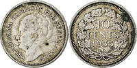 Netherlands 10 Cents Wilhelmina I, Silver, KM:163 -