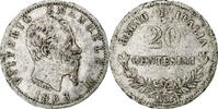 Italy 20 Centesimi Vittorio Emanuele II, Milan, Silver -
