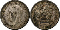 6 Pence 1926 Großbritannien George V, SS+, Silber, KM:815a.2 SS+