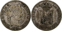 Spain 40 Centimos Isabel II, Madrid, Silver, KM:628.2 -