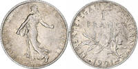 France Franc Semeuse, Paris, Silver, KM:844.1, Gadoury:467 -
